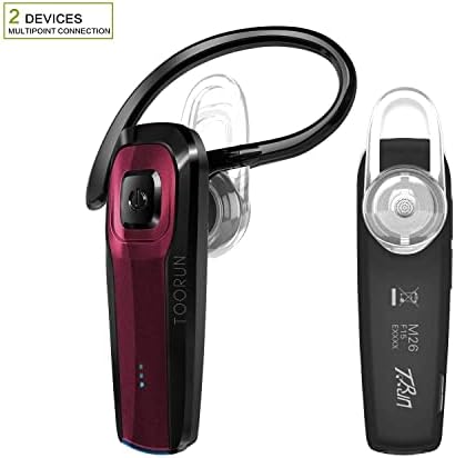 Bluetooth слушалка TOORUN, Bluetooth-Слушалка М26, Безжични Слушалки Хендсфри с Шумопотискане и микрофон, Съвместими