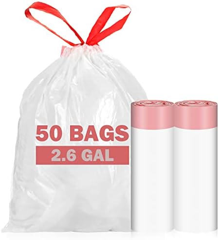 Малките торби за боклук на 2-2,6 Литра с завязками, Запечатани Торби за боклук Ryobyo за баня, Малки Торби за