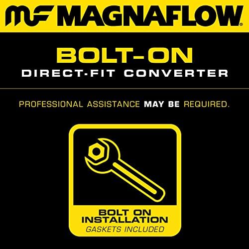 MagnaFlow 37877 Голям Каталитичен конвертор директен монтаж от неръждаема стомана CA Legal