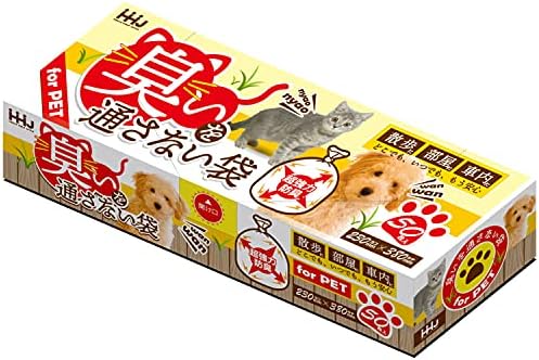 Торби за боклук Household Japan AB07, Блокиране на миризмата на домашни животни, Слонова кост, М, Опаковане