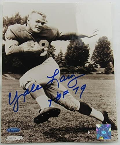 Йейл Лэри Подписа Автограф 8x10 Снимка на I - Снимки NFL с автограф