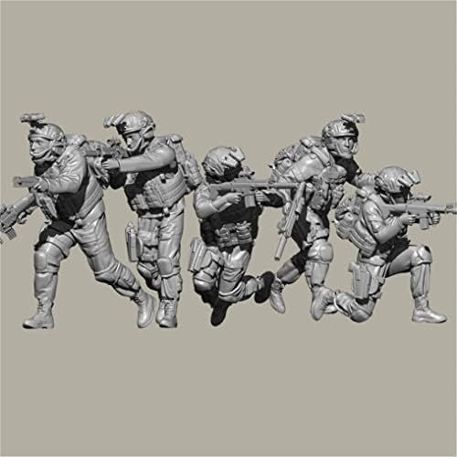 Комплект умалени изображения войник-командоси от смола 1/35 (в разглобено формата и неокрашенный) //Mh6-79 (5