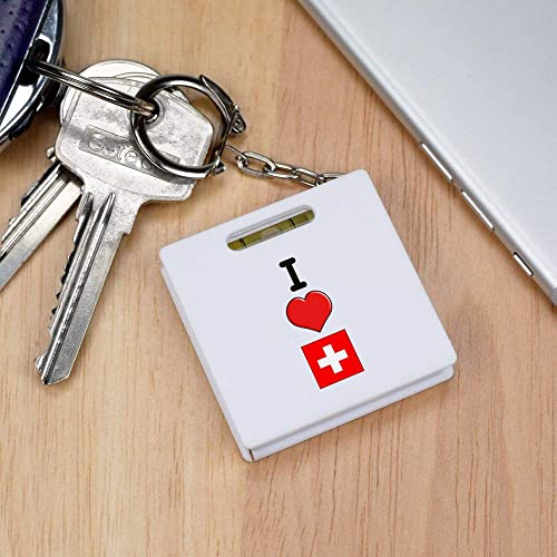 Рулетка за ключове Аз обичам Швейцария /Инструмент за измерване на нивелир (KM00027854)