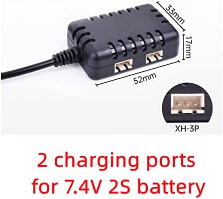 Балансовое зарядно 2 в 1 7,4 В за литиеви батерии, USB-кабел с Индикаторна лампа и плащане със защита от зареждане