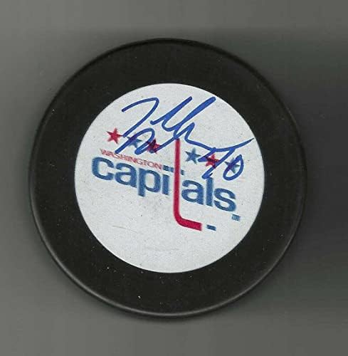 Миене с автограф от Тод нещо относно поведението на Нелсън Вашингтон Кепитълс - за миене на НХЛ с автограф